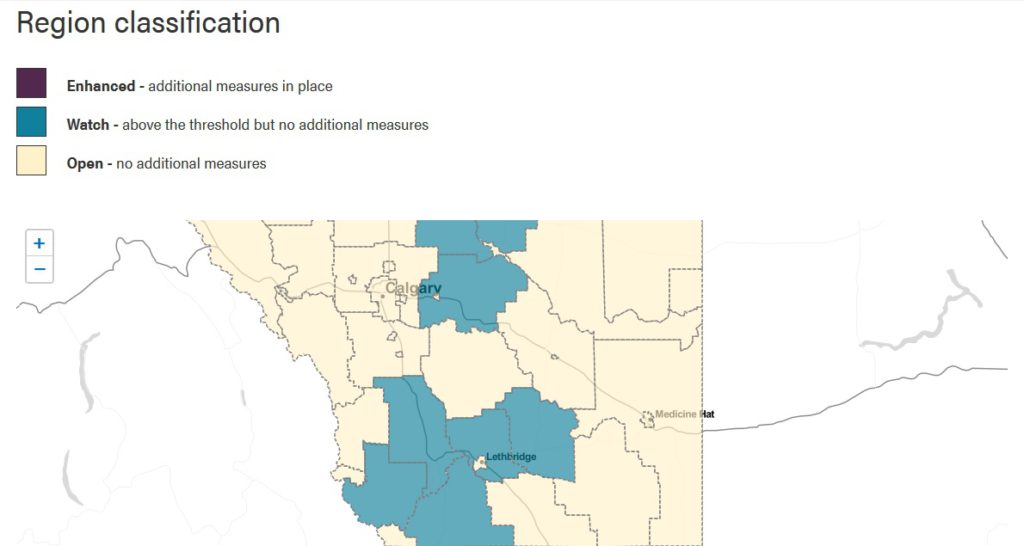 Lethbridge County Added To Covid-19 Map Of Areas To Watch - My 